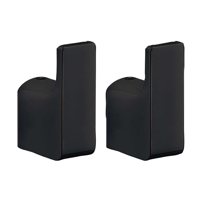 GEDY PI271400000 Set 2 Perchas Negro Mate