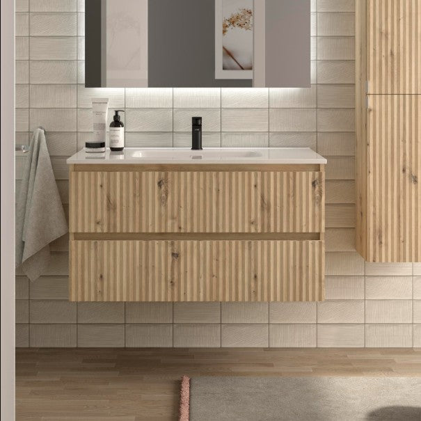 SALGAR KIRA Mueble+Lavabo IBON Color Roble