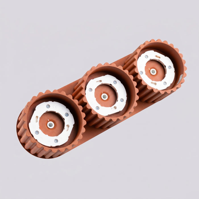 SOLLUX SL.2632 Plafón AURA 3 ocre rojo Gx53