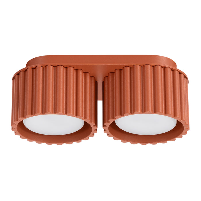 SOLLUX SL.1803 AURA Lámpara De Techo 2 Rojo Ochra Gx53