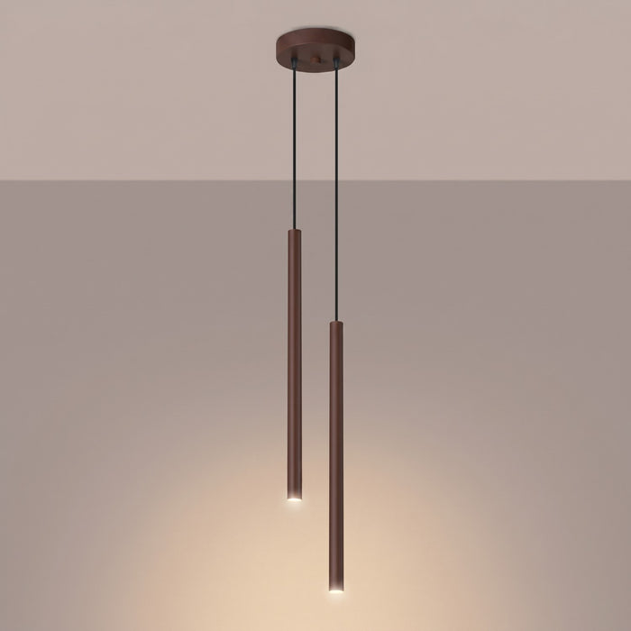 SOLLUX SL.2146 Lámpara colgante PASTELO 2 marrón