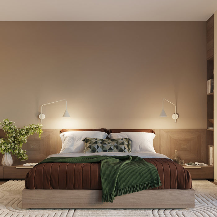 SOLLUX SL.2494 Aplique de pared NOX 1 beige con interruptor