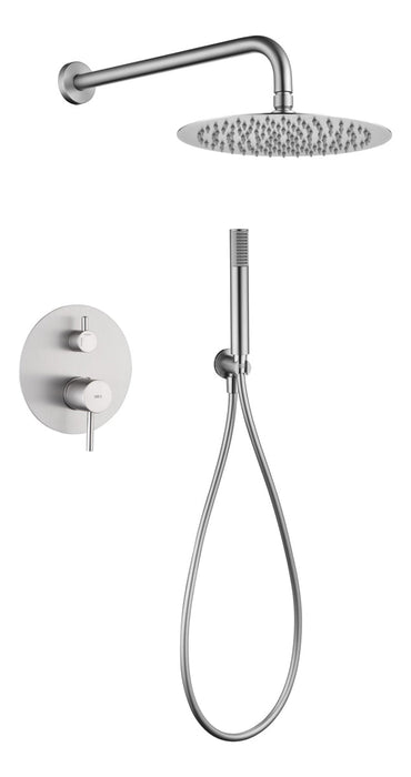 IMEX GPM039/NQ MONZA Single-Handle Built-in Shower Faucet 2-Way Brushed Nickel Color