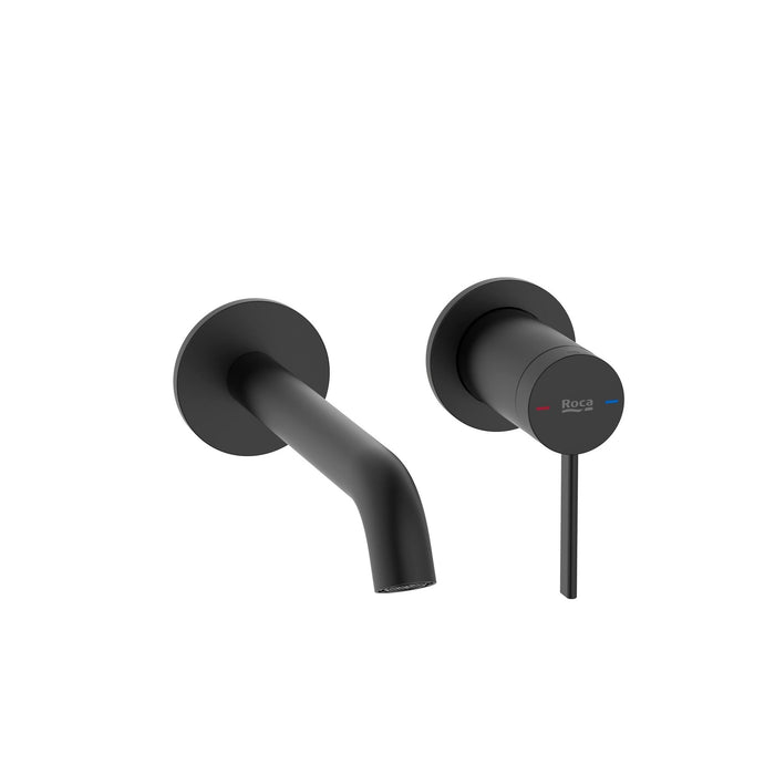 ROCA A5A359ENB0 ONA Grifo Monomando Lavabo Empotrable Negro Mate