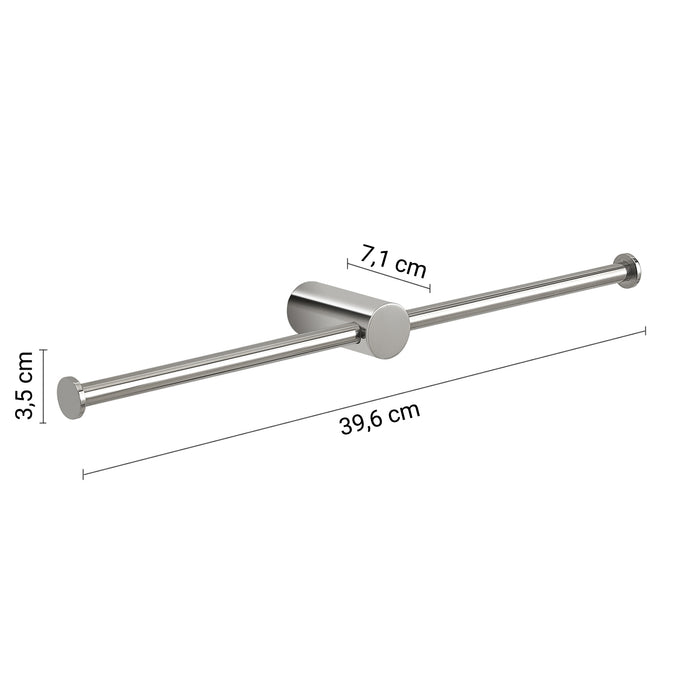 GEDY AN240213100 ANDE Portarrollo doble cromo