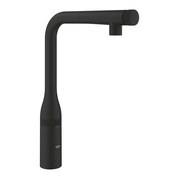 GROHE 31 928 KF0 ESSENCE Monomando de fregadero con smartcontrol integrado negro