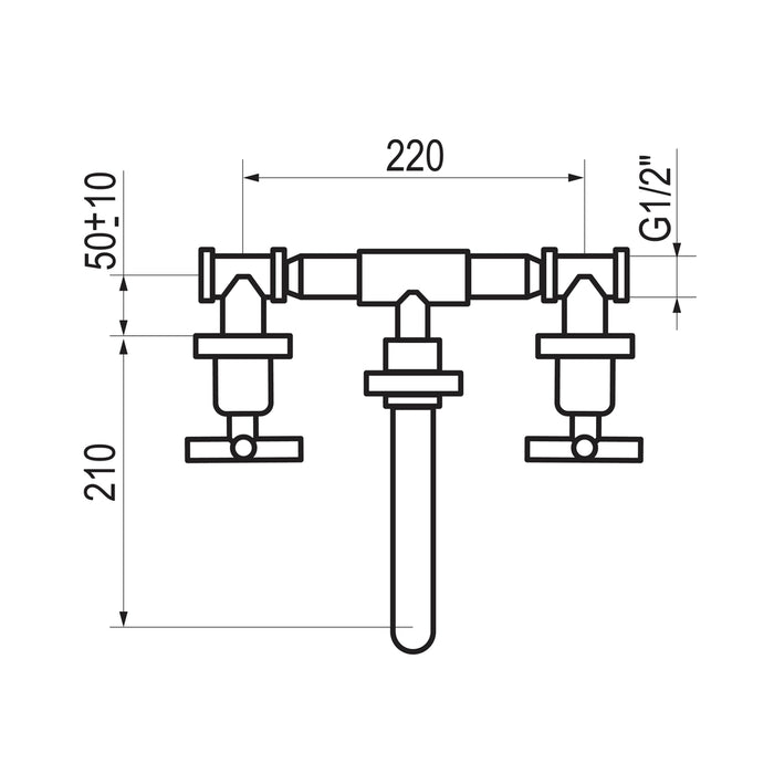 PRESTO 8245661 Matrix lavabo Cromo mate