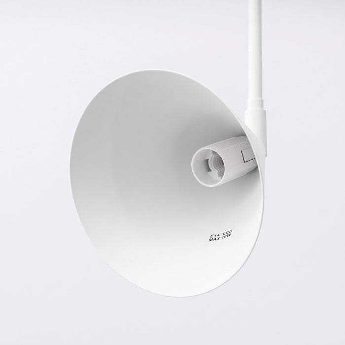 SOLLUX SL.2491 Aplique de pared NOX 1 blanco con interruptor
