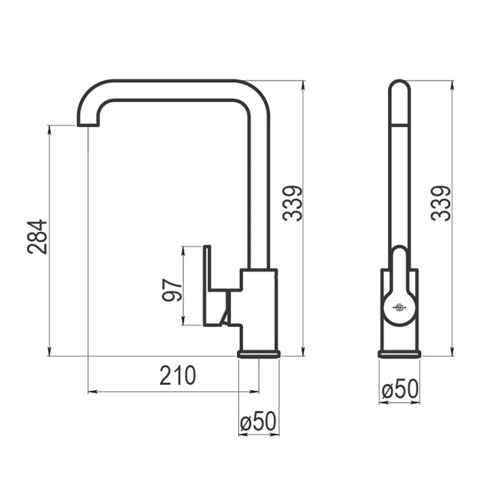 PRESTO 8548600 Pysa cocina Cromo