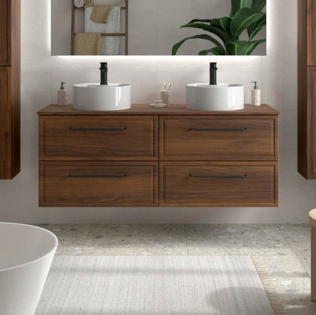 SALGAR 121838 RUNA Mueble+Lavabo LISBOA 120cm Nogal