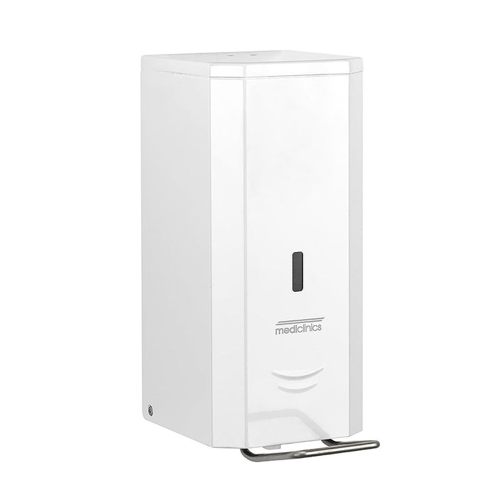 MEDICLINICS DJP0034 Stainless Steel AISI 304 Lever Liquid Soap Dispenser 1.5L White Finish