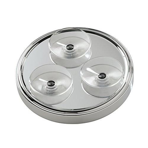 GEDY CO2020 Mirror 3x Magnification with Suction Cups Chrome