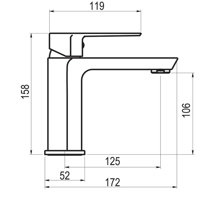 PRESTO 4605000 Aroha lavabo Cromo