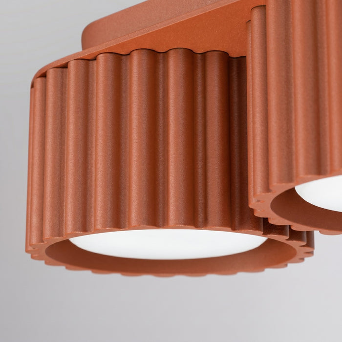 SOLLUX SL.2632 Plafón AURA 3 ocre rojo Gx53