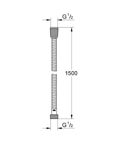 GROHE 28 143 001 Flexo Metálico 1,5m