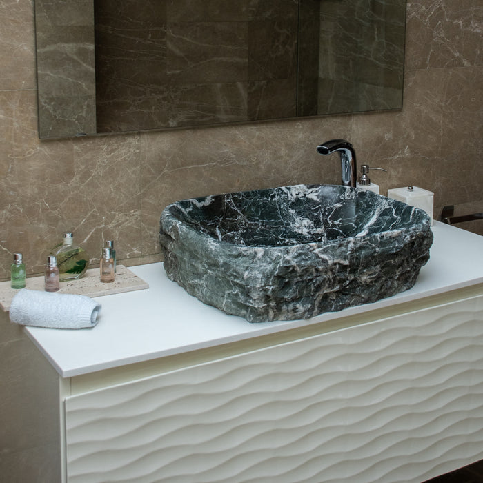 FORZINI FZ-BK/ZB-MB-101 DIANA Lavabo de mármol Verde muy oscuro