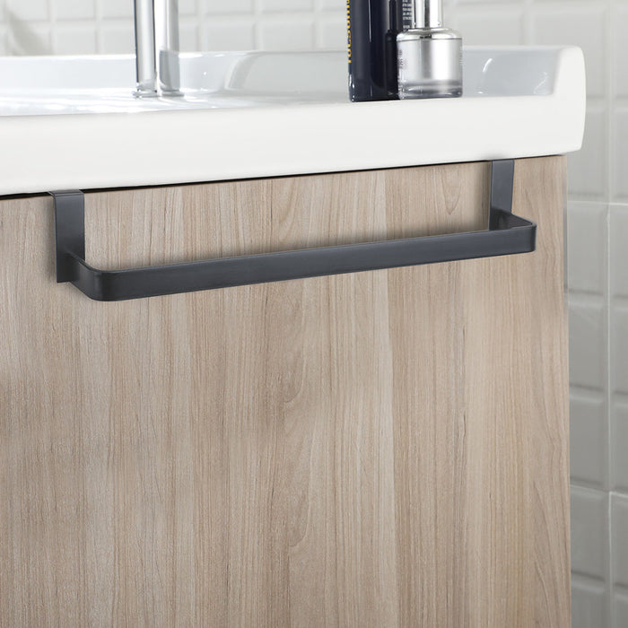 LLAVISAN L329544 Toallero Lateral Sin Taladros 36 Cm Antracita