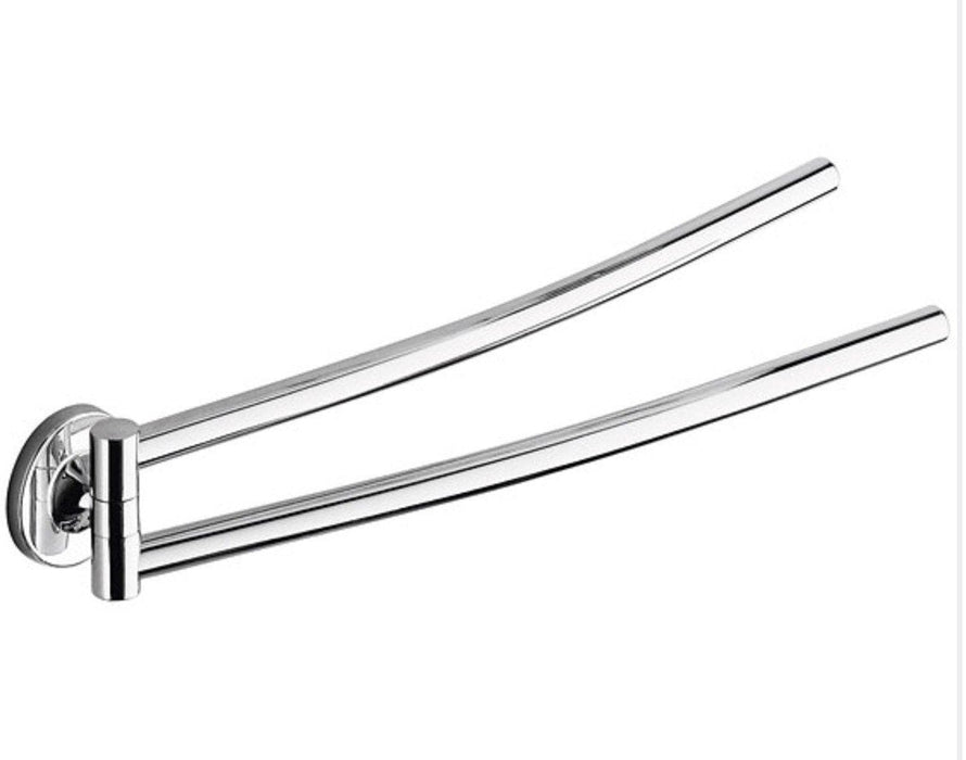 GEDY 42231300100 Towel Rack 2 Rotating Bars 35 cm Vermont