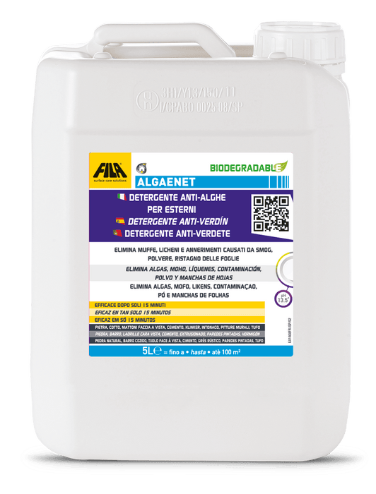 FILA 73300005SPA ALGACID Detergente Antiverdín Para Exteriores 5 Litros
