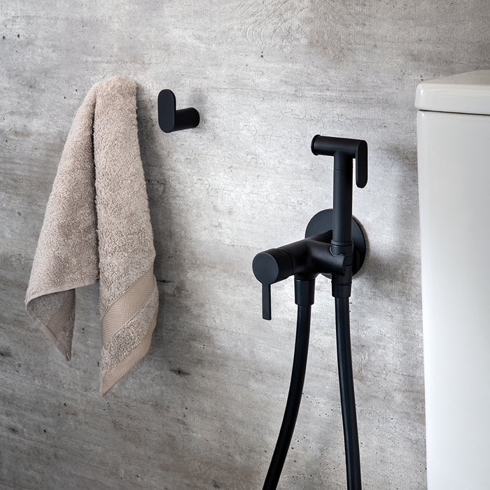 RAMÓN SOLER 9552NM WC Small Shower for Toilet with Matte Black Push Button