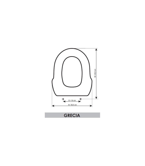 SANITANA GRTM3I57C1 GRECIA Tapa Asiento Color Pergamon