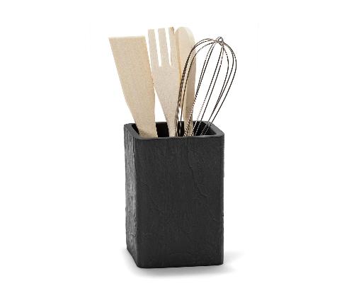 ANDREA HOUSE CC21054 Bote Utensilios E/Piz Ng 9.5X9.5X23