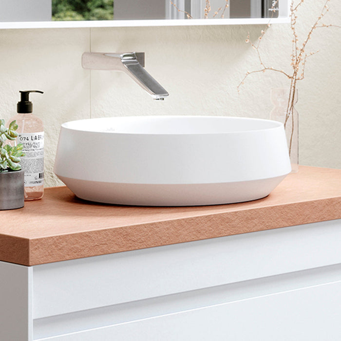 ACQUABELLA 53022959 VENET CIRCLE Sink Above Counter Matte White
