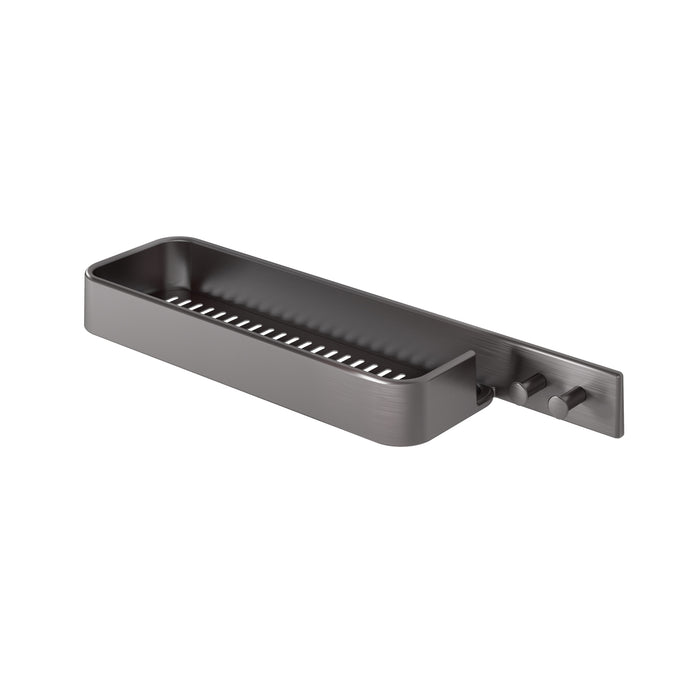 GEDY A9188100000 IL GIGLIO Porta objetos rectangular con percha gun metal