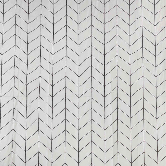 GEDY TVI13711800 SPIGA Shower Curtain White and Black