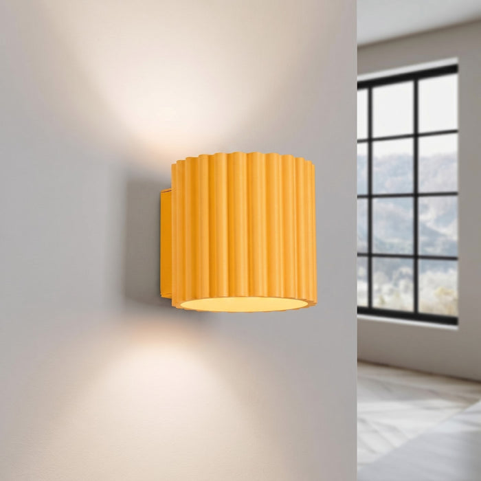 SOLLUX SL.2415 Aplique de pared AURA amarillo G9