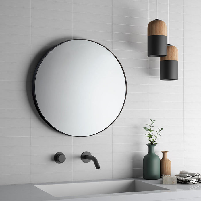 GEDY 60001400000 Round Mirror 60cm With Frame