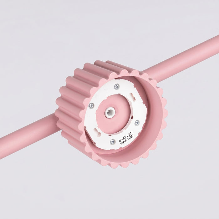SOLLUX SL.2705 Araña AURA 4 rosa Gx53