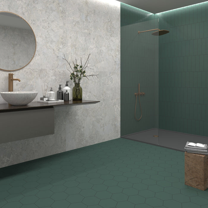 DUNE FLAT FOREST MATT 7.5x30 Azulejo Pasta Blanca