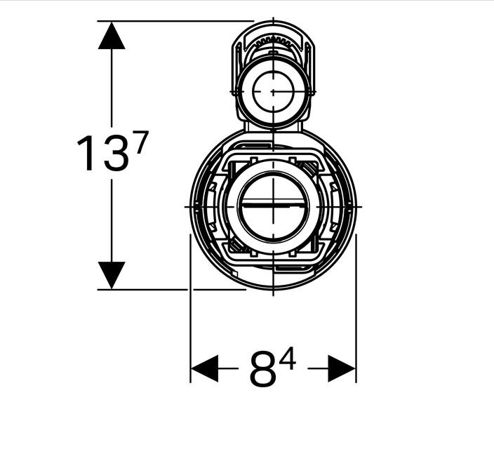 GEBERIT 282.302.21.2 Flush Mechanism 290