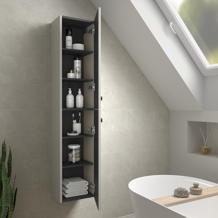 SALGAR 122028 RUNA Columna de baño 30cm Gris mate