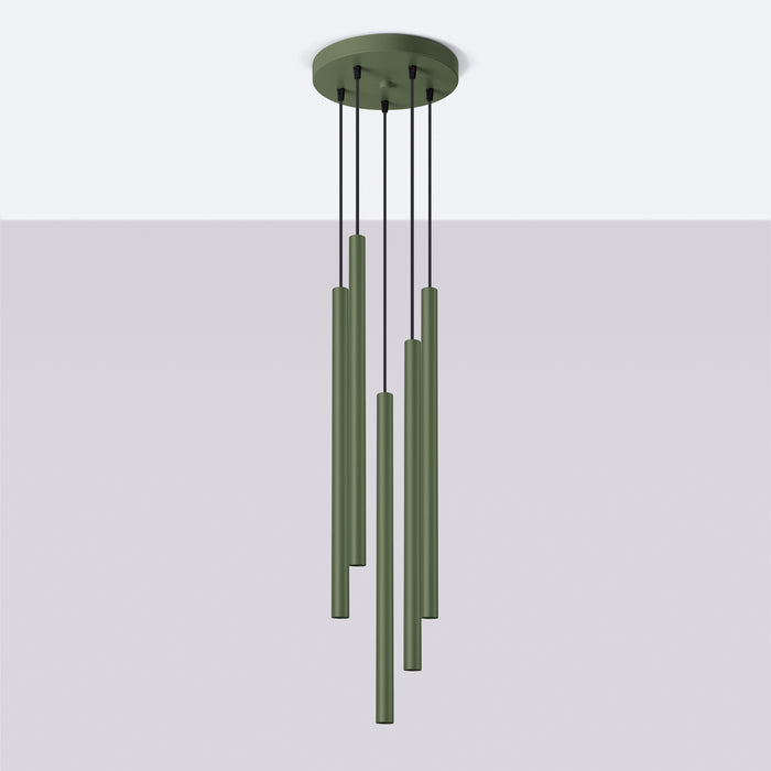 SOLLUX SL.1522 Lámpara colgante PASTELO 5P verde oliva verde oliva