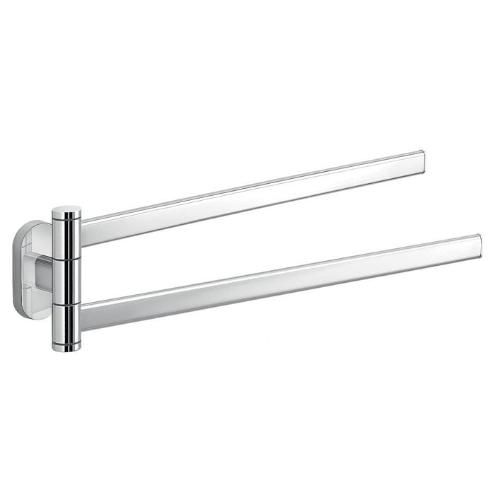 GEDY 53231300200 FEBO Towel Rack 2 Rotating Bars 35 cm Chrome