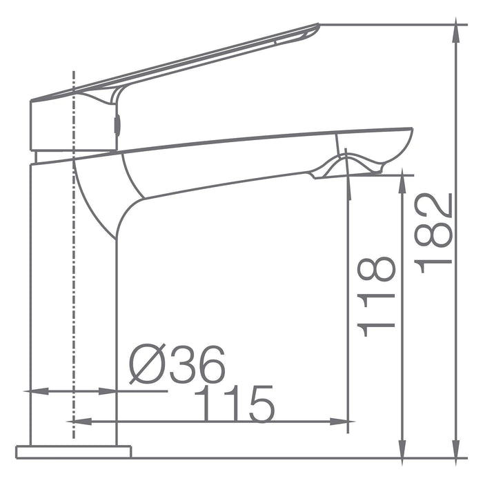 IMEX BDX023-1 LUXOR Chrome Sink Faucet