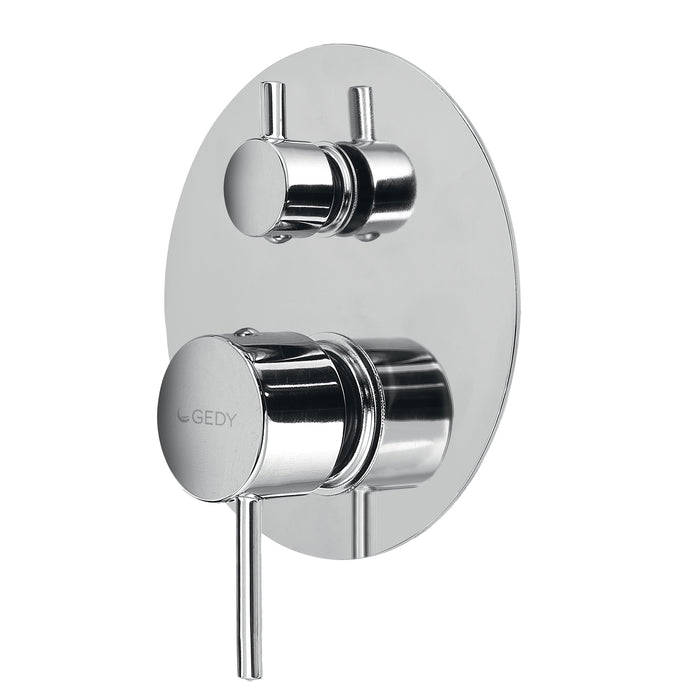 GEDY MXGA0513000 GARDA Grifo empotrado de ducha con desviador cromo