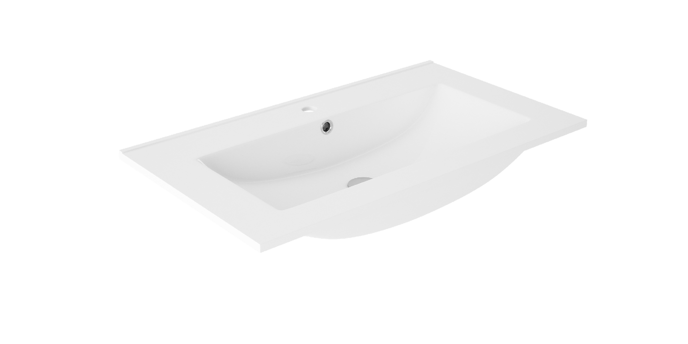 VISOBATH KYOTO Mueble de Baño con Lavabo 2 Cajones Suspendido Color Roble Costa