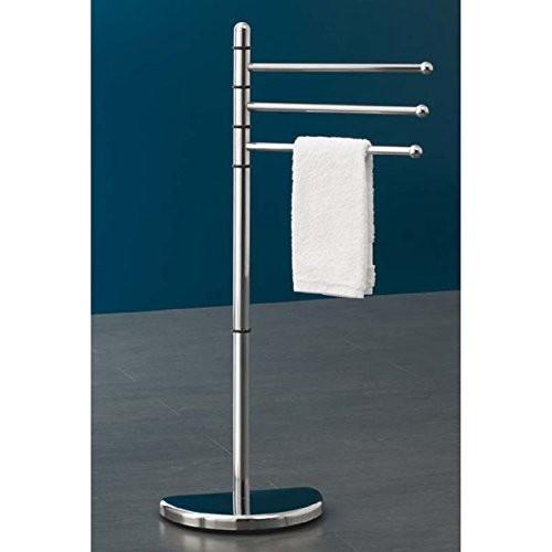 GEDY HI311300000 Hibiscus Chrome Standing Towel Rack