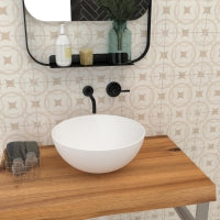 DUNE 188772 MINIM MATT WHITE Sink Above Counter 30X3013