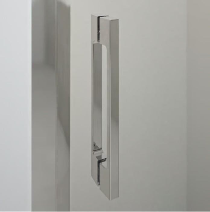 DOCCIA RIMINI Shower Screen 2 Foldable Leaves White Transparent