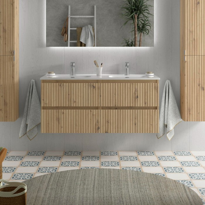 SALGAR 121746 KIRA Mueble+Lavabo IBON 120cm Roble