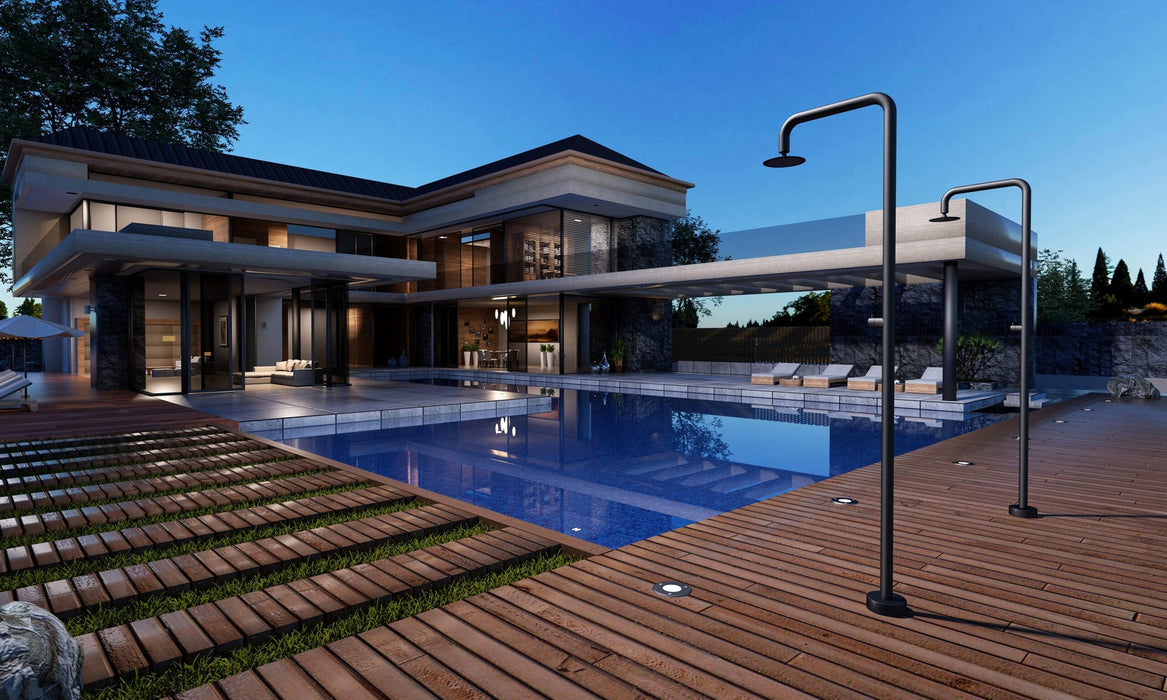 POOLIMEX GPO006/ANG OREGÓN Grifería De Piscina Acero S.316 Negro Mate