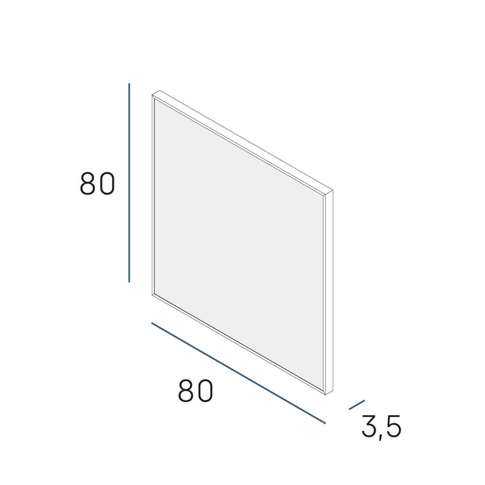 MANILLONS TORRENT 07115075 MIX Espejo Blanco Mate 80X80