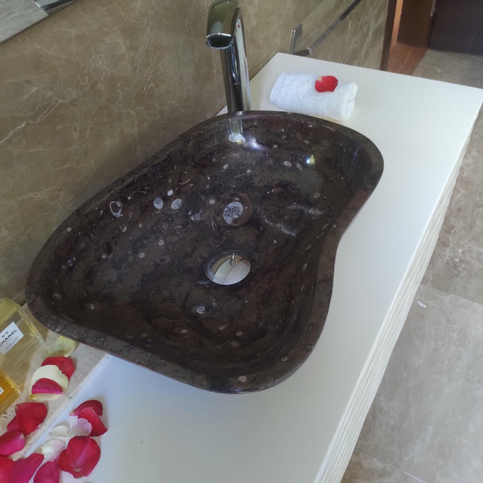 FORZINI FZ-BR/DV-MB-116 HYPNOS Lavabo de mármol Marron