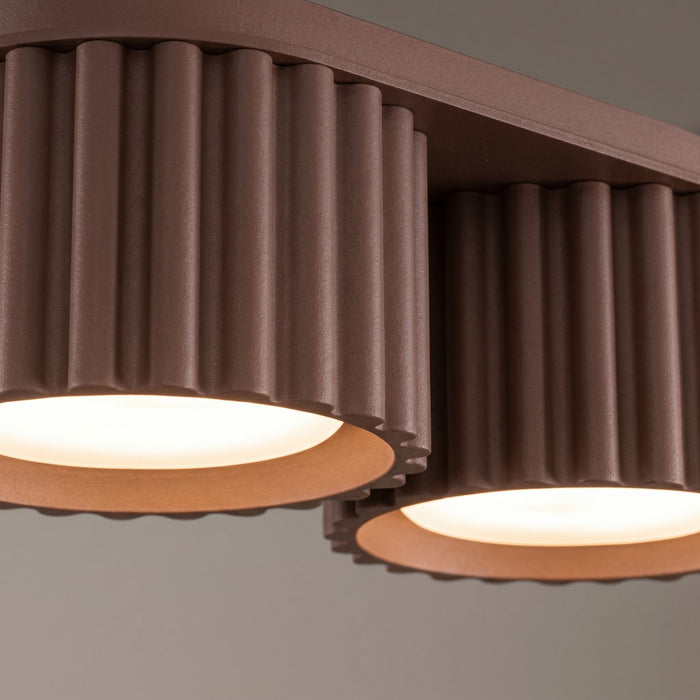 SOLLUX SL.2427 Plafón AURA 2 marrón Gx53