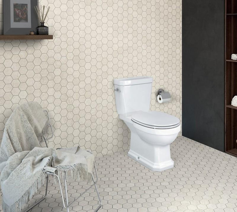 ROCA CARMEN Rimless Inodoro Completo Asiento Blanco