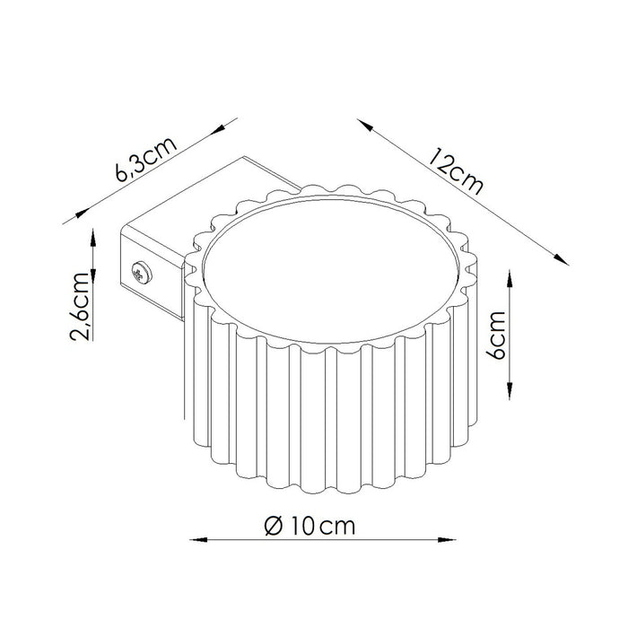 SOLLUX SL.2622 Aplique de pared AURA rosa Gx53